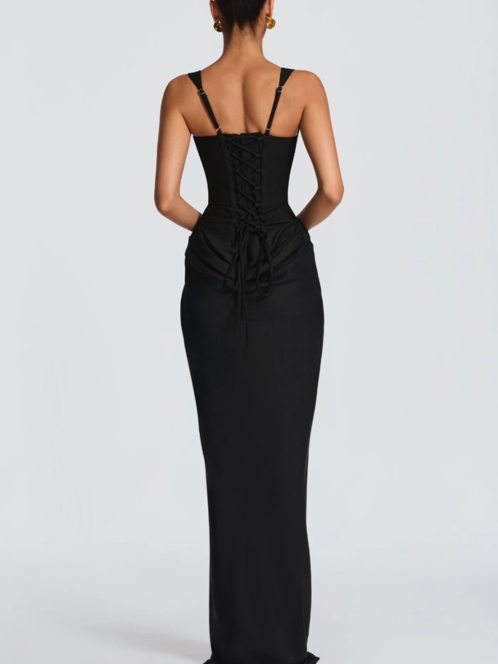 CORNELIA MAXI DRESS - BLACK Babyboo - Picture 2 of 3